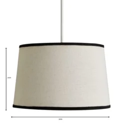Liza Linen Trim Tapered Lamp Shade -EGLO Shop 30730590 alt06