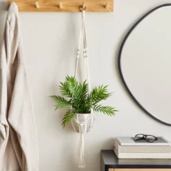 Macrame Hanging Ceramic Plant Pot -EGLO Shop 30732438