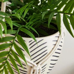Macrame Hanging Ceramic Plant Pot -EGLO Shop 30732438 alt01