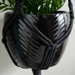 Macrame Hanging Ceramic Plant Pot -EGLO Shop 30732442 alt02