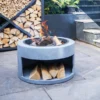 Round Console Granite Fire Bowl