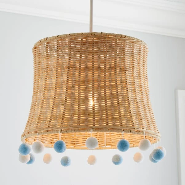 Fiesta Rattan Pom Pom Easy Fit Pendant Shade 6 Fiesta Rattan Pom Pom Easy Fit Pendant Shade - Image 6