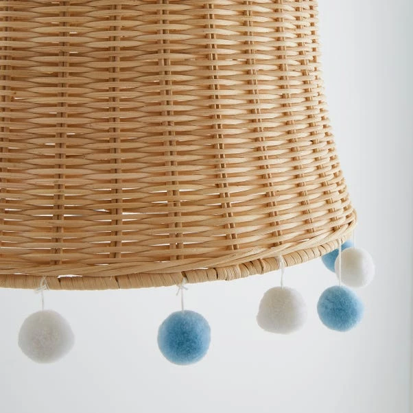 Fiesta Rattan Pom Pom Easy Fit Pendant Shade 8 Fiesta Rattan Pom Pom Easy Fit Pendant Shade - Image 8