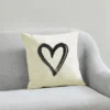 Painted Heart 43x43cm Cushion