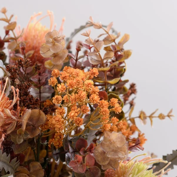 Florals Forever Artificial Autumn Protea And Gypsophila Bouquet 3 Florals Forever Artificial Autumn Protea And Gypsophila Bouquet - Image 3