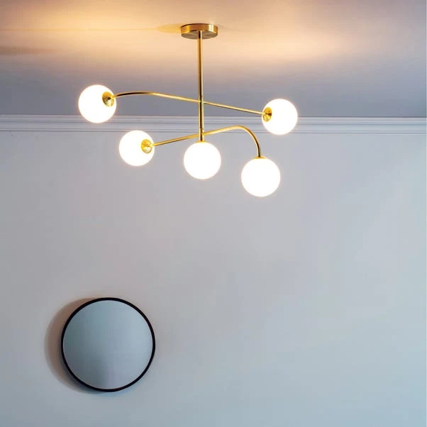 Vogue Hartwell 5 Light Semi Flush Ceiling Light 3 Vogue Hartwell 5 Light Semi Flush Ceiling Light - Image 3