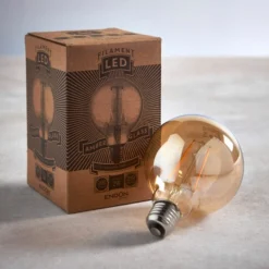 Vogue 2W ES LED Amber Filament Large Globe Bulb -EGLO Shop 30743087 alt03