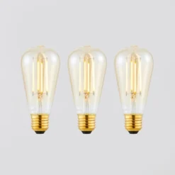 Status Set Of 3 Marsden 5W ST58 ES LED Dimmable Bulbs