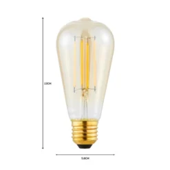 Status Set Of 3 Marsden 5W ST58 ES LED Dimmable Bulbs 10 Status Set Of 3 Marsden 5W ST58 ES LED Dimmable Bulbs -EGLO Shop 30746380 alt07