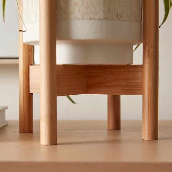 Foldable Bamboo Plant Pot Stand 2 Foldable Bamboo Plant Pot Stand - Image 2