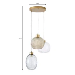 Elodie 3 Light Cluster Ceiling Light -EGLO Shop 30753363 alt07