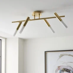 Lyla 4 Light Semi Flush Ceiling Light 22 Lyla 4 Light Semi Flush Ceiling Light -EGLO Shop 30754827 alt01