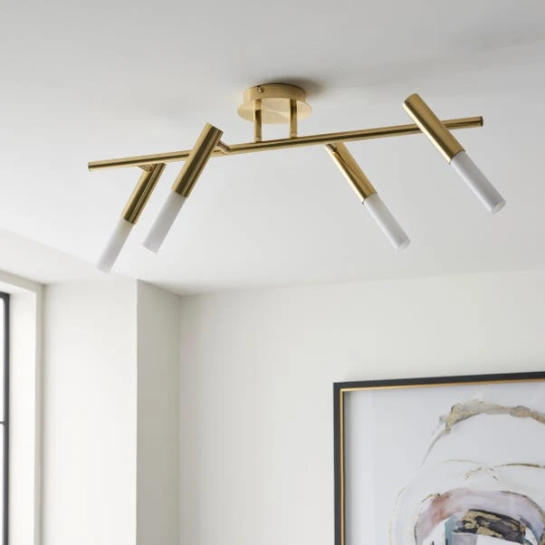 Lyla 4 Light Semi Flush Ceiling Light 9 Lyla 4 Light Semi Flush Ceiling Light - Image 9