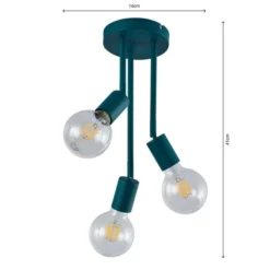 Koppla 3 Light Semi Flush Ceiling Light 27 Koppla 3 Light Semi Flush Ceiling Light -EGLO Shop 30754845 alt06