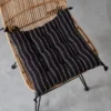 Lana Black Seat Pad 9 Stitch 40X40CM