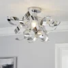 Iris Semi Flush Ceiling Light