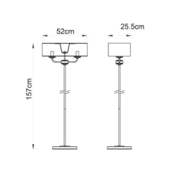 Vogue Katarina 2 Light Floor Lamp -EGLO Shop 30755826 alt07