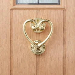 Heart Gold Door Knocker