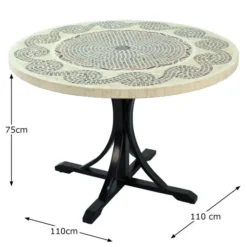 Avignon 110cm Dining Table -EGLO Shop 30760652 alt04