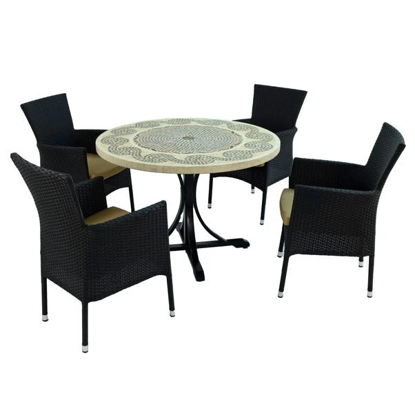 Avignon Dining Table With 4 Stockholm Black Chairs Set 4 Avignon Dining Table With 4 Stockholm Black Chairs Set - Image 4