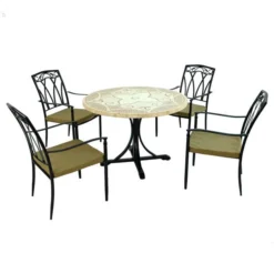 Provence Dining Table With 4 Ascot Chairs Set 12 Provence Dining Table With 4 Ascot Chairs Set -EGLO Shop 30760656 alt02