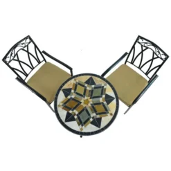 Dallas 76cm Bistro Table Set With 2 Austin Chairs 11 Dallas 76cm Bistro Table Set With 2 Austin Chairs -EGLO Shop 30760662 alt03