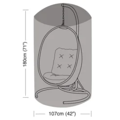 Single Hanging Egg Chair Cover -EGLO Shop 30763315 alt07