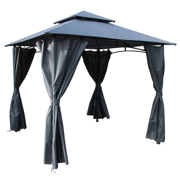 Cambridge Compact 2.75m X 2.75m Grey Gazebo 2 Cambridge Compact 2.75m X 2.75m Grey Gazebo - Image 2