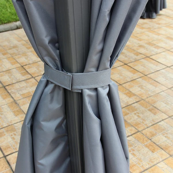 Lugano Polycarbonate 3m X 3m Grey Gazebo 5 Lugano Polycarbonate 3m X 3m Grey Gazebo - Image 5