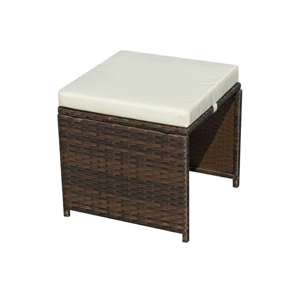 Cannes Brown 10 Seater Cube Set 5 Cannes Brown 10 Seater Cube Set - Image 5