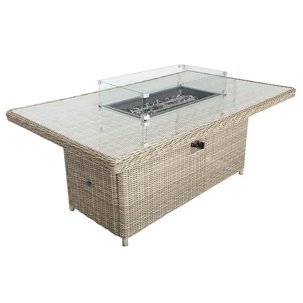 Wentworth 7 Piece Deluxe Modular Corner Lounge Set With Rectangular Firepit 3 Wentworth 7 Piece Deluxe Modular Corner Lounge Set With Rectangular Firepit - Image 3