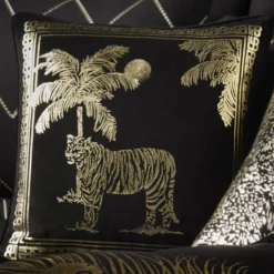 Laurence Llewelyn-Bowen Tiger Tiger Black Cushion