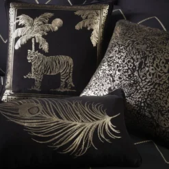 Laurence Llewelyn-Bowen Tiger Tiger Black Cushion 9 Laurence Llewelyn-Bowen Tiger Tiger Black Cushion -EGLO Shop 30764432 alt04