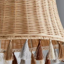 Fiesta Rattan Tassel Easy Fit Pendant Shade 7 Fiesta Rattan Tassel Easy Fit Pendant Shade -EGLO Shop 30766256 alt02