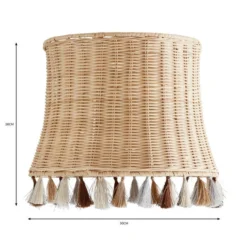 Fiesta Rattan Tassel Easy Fit Pendant Shade 9 Fiesta Rattan Tassel Easy Fit Pendant Shade -EGLO Shop 30766256 alt07