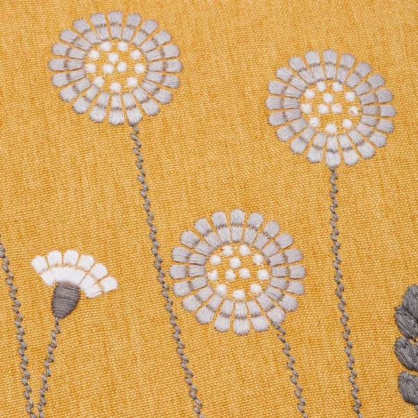 Scandi Floral Ochre Cushion Cover 2 Scandi Floral Ochre Cushion Cover - Image 2