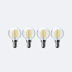 Set Of 4 Status 4W Filament SES Mini Globe Bulbs 7 Set Of 4 Status 4W Filament SES Mini Globe Bulbs -EGLO Shop 30767629 alt04