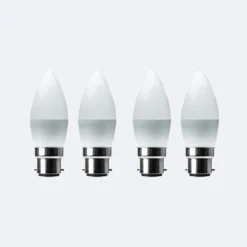 Set Of 4 Status 5.5W Pearl BC Candle Bulbs -EGLO Shop 30767635 alt04
