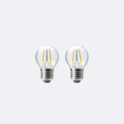 Set Of 2 Status 2.5W ES Mini Globe Filament Bulbs -EGLO Shop 30767658 alt04