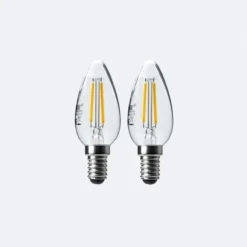 Set Of 2 Status 4W SES Filament Candle Bulbs