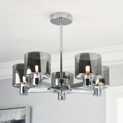 Erin 5 Light Semi Flush Ceiling Light -EGLO Shop 30770070