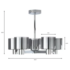 Erin 5 Light Semi Flush Ceiling Light -EGLO Shop 30770070 alt07