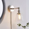 Dorma Purity Nickson Plug In Wall Light