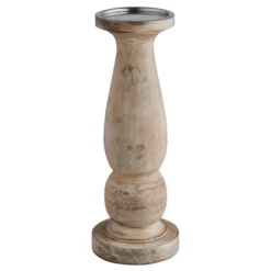 Churchgate Turned Wood Candlestick -EGLO Shop 30780849 alt04
