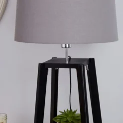 Beaumont Plant Stand Wooden Floor Lamp -EGLO Shop 30787665 alt03