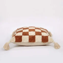 Artisan Checkerboard Butterscotch Cushion Cover -EGLO Shop 30798089 alt02
