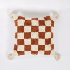 Artisan Checkerboard Butterscotch Cushion Cover -EGLO Shop 30798089 alt03