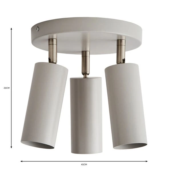 Leila 3 Light Semi Flush Spotlight 6 Leila 3 Light Semi Flush Spotlight - Image 6