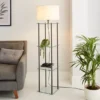 Wendell Glass Shelved Floor Lamp