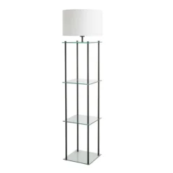 Wendell Glass Shelved Floor Lamp -EGLO Shop 30802427 alt04